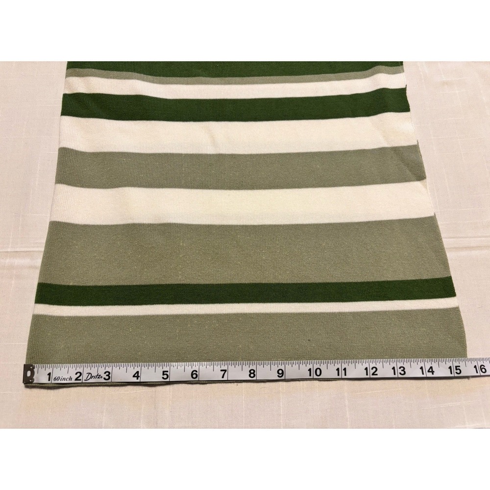 Here Comes The Sun Women's Green & White Striped Bodycon Peekaboo Dress Medium - Picture 9 of 15